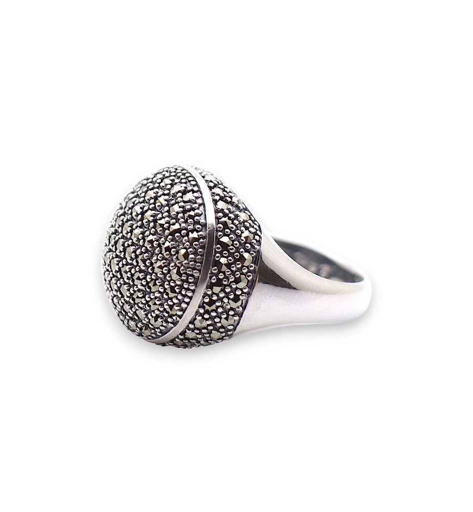 bague argent 925 marcassite
