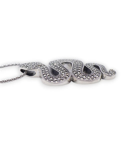 bijou argent serpent