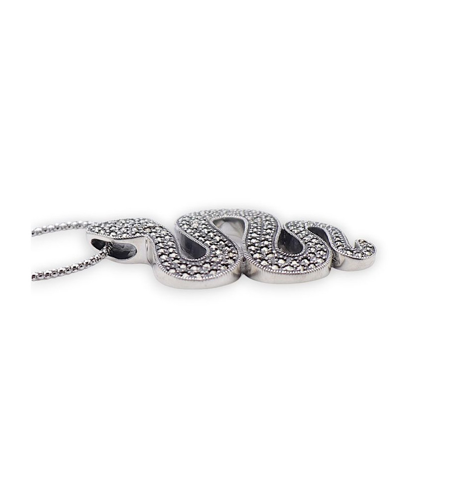 bijou argent serpent