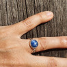 bague argent cyanite bleue