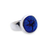 azurite bague en argent