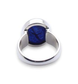 bague azurite bleu