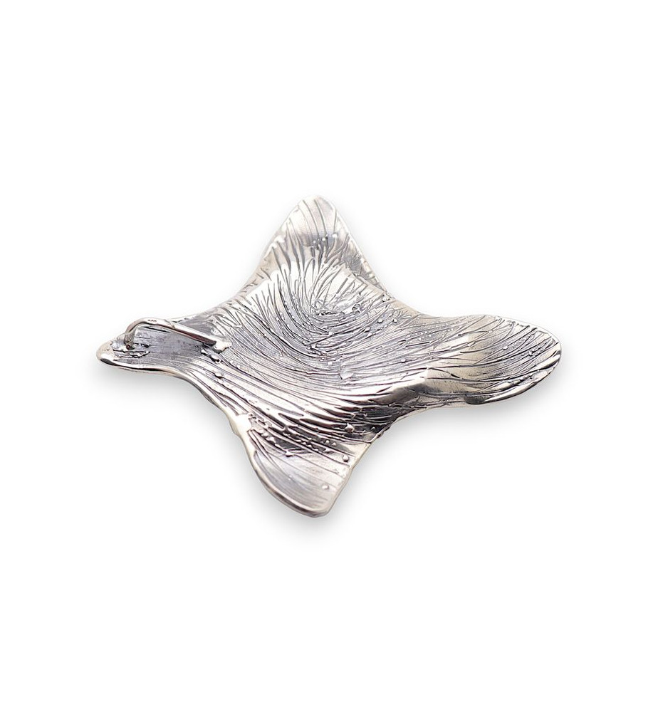 grand pendentif ambre argent