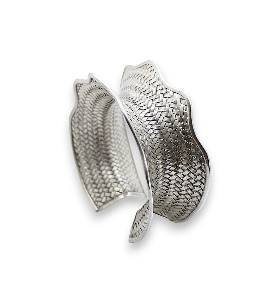 manchette argent femme ethnique