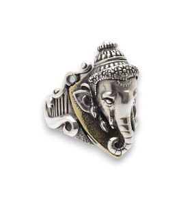 bague argent ganesha