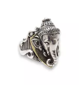 bague argent ganesha