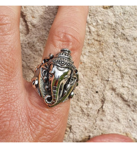 bague argent ganesha