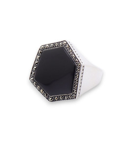 bague onyx pierre