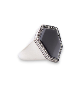 bague onyx femme