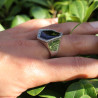 bague argent onyx rétro