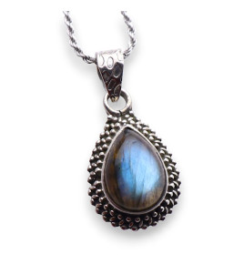 pendentif labradorite argent