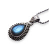 pendentif labradorite bleue