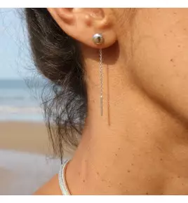 boucles d'oreilles argent