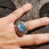 bague labradorite bleue