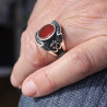 bague homme argent cornaline Ohm