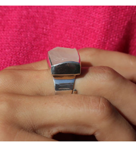 bague quartz rose