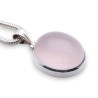 bijou argent quartz rose