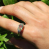 bague quartz lemon argent