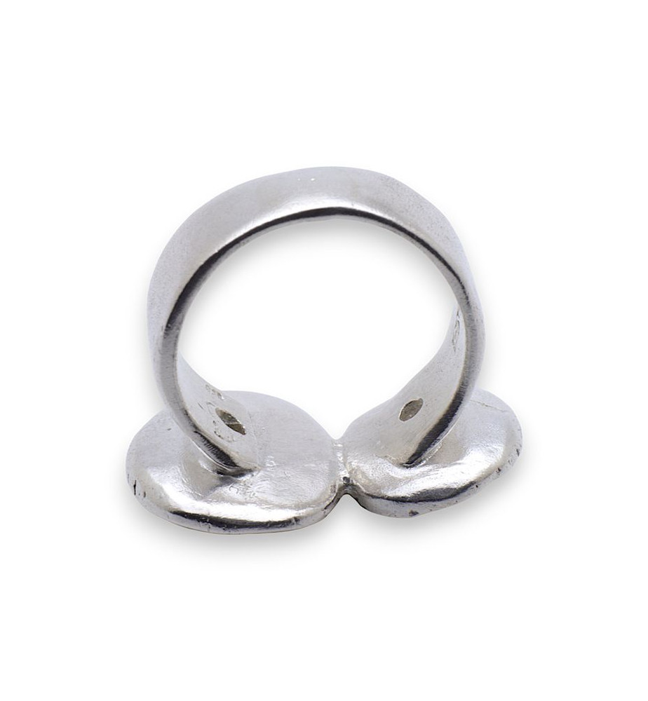 bague argent péridot femme
