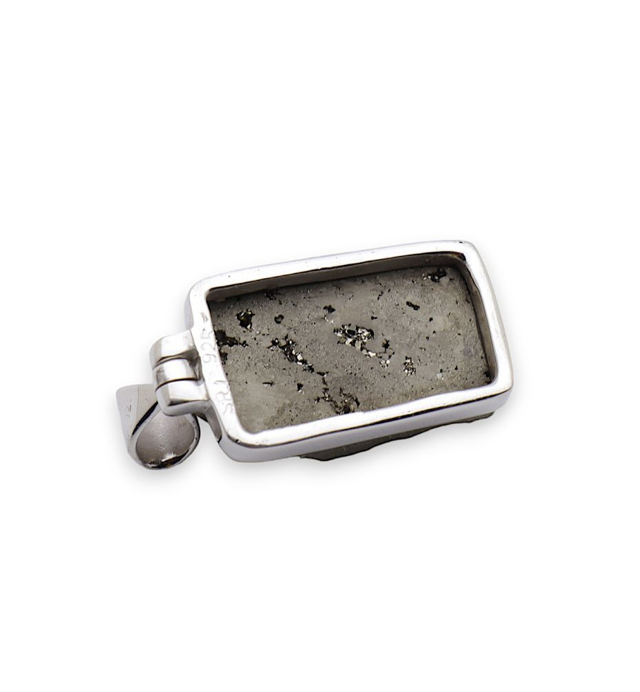 pendentif pyrite argent