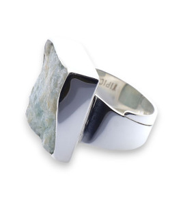 bague aigue marine argent