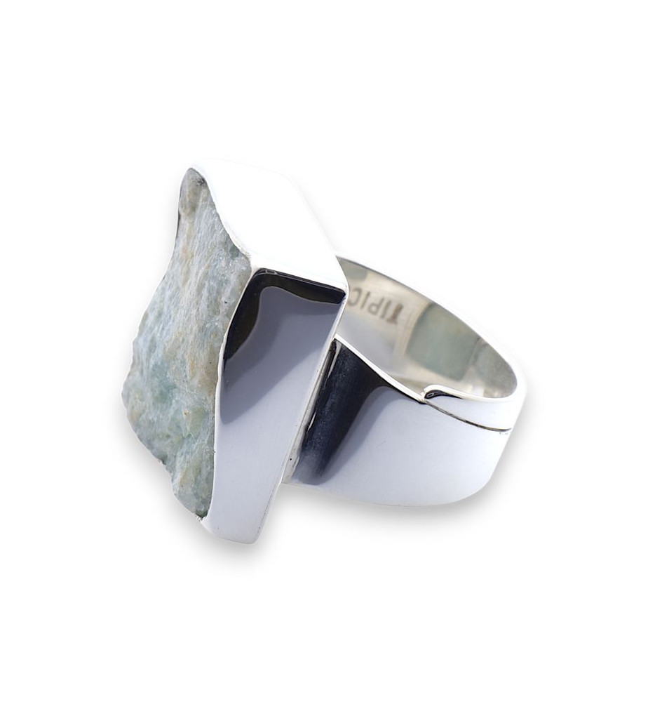 bague aigue marine argent