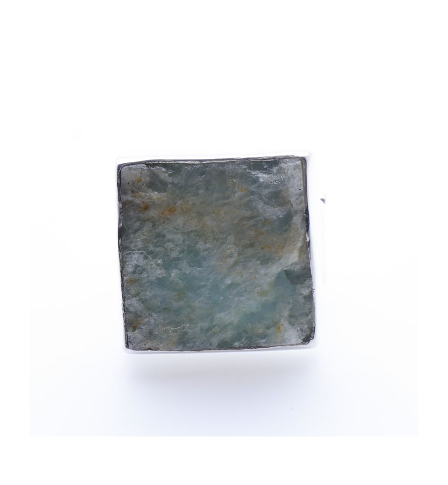 bague argent pierre aigue marine