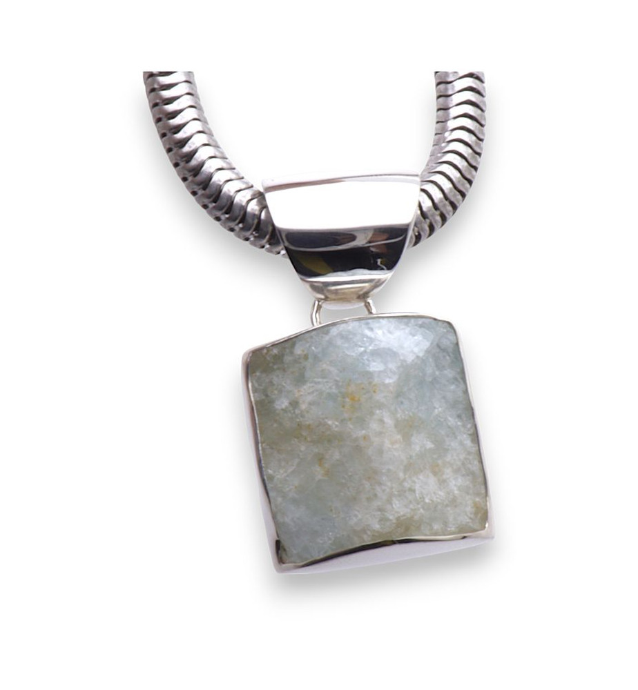 pendentif aigue marine femme