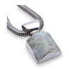 pendentif aigue marine argent