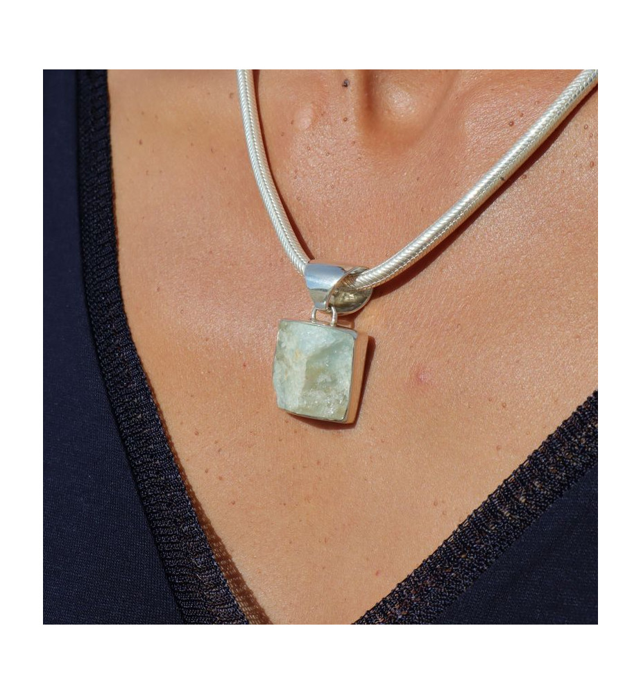 aigue marine pendentif