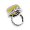 bague ambre argent