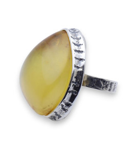 bague ambre baltique