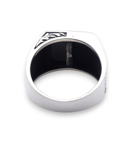 bague homme onyx argent