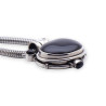 pendentif argent onyx