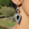 boucle d oreille avec onyx