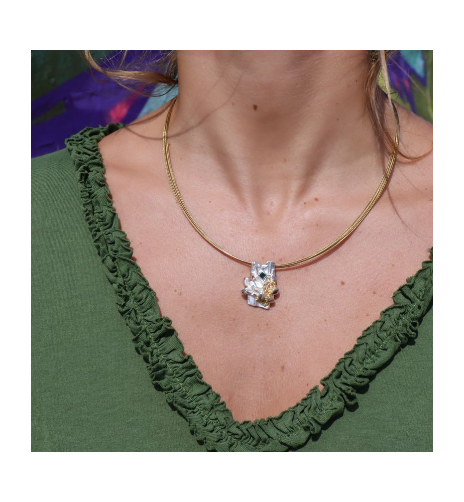 pendentif argent femme original