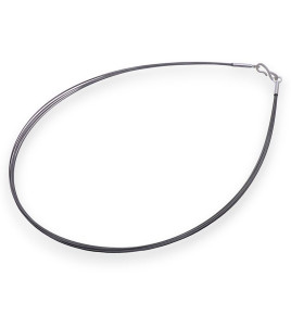 cordon cable pour pendentif avec fermoir argent