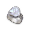 bague argent nacre