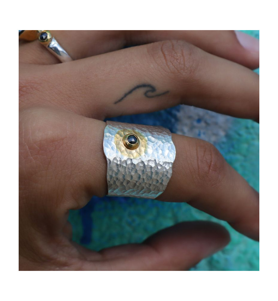 bague argent diamant femme