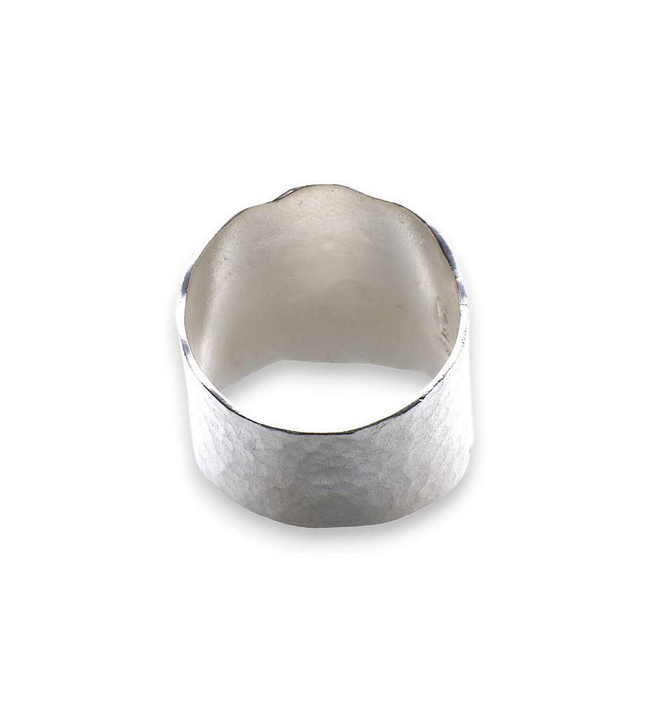 bague argent avec diamant