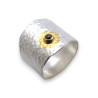 bague argent diamant