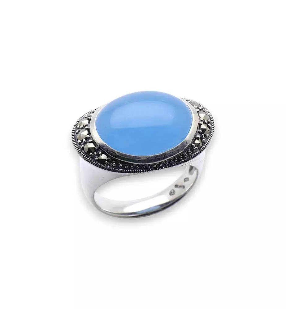 bague argent jade bleu bague argent jade bleu