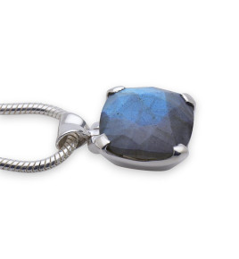 labradorite pendentif argent