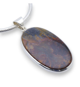 pietersite pendentif argent