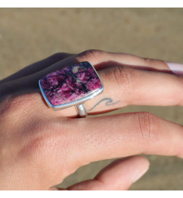 bague eudialyte argent