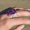 bague eudialyte argent