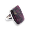 bague argent pierre pourpre