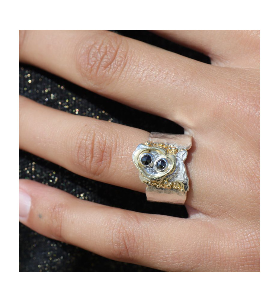 bague argent diamant femme