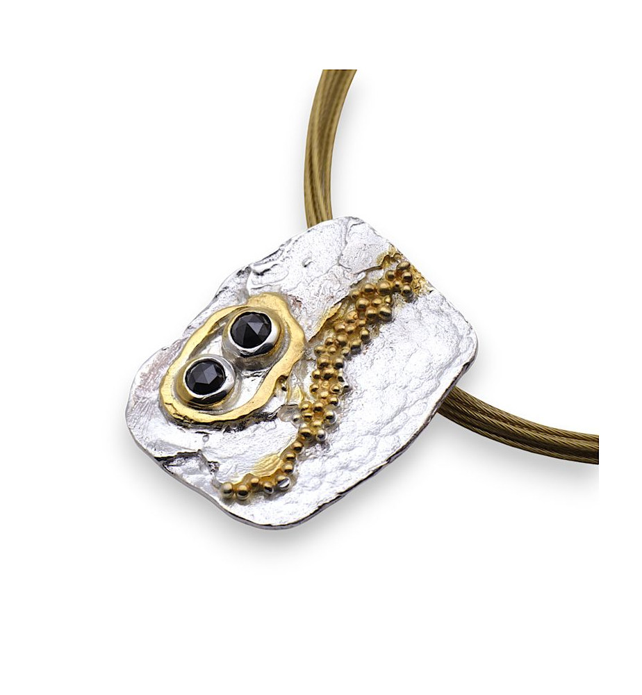 diamant noir pendentif