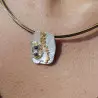 pendentif argent diamant